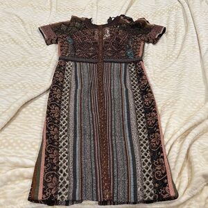 Byron Lars Multicolor Patterned Dress